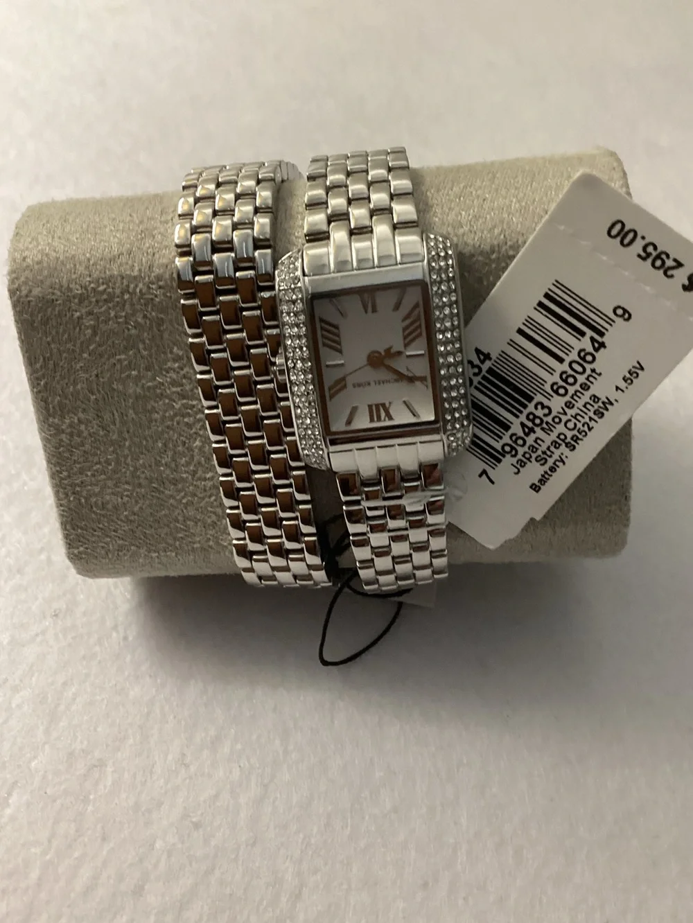 Michael Kors Emery Double Wrap Three-Hand Stainless Steel Watch 22mm